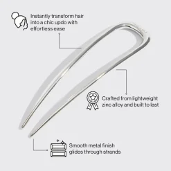 Best Metal French Hair Pin Silver Haarspangen & -Clips