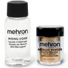 Best Metallic Powder Gold with Mixing Liquid Spezialeffekte Make-Up
