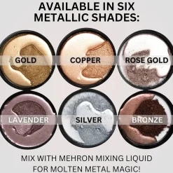 Best Metallic Powder Gold with Mixing Liquid Spezialeffekte Make-Up
