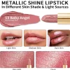 Online Metallic Shine Lipstick 13 Baby Angel Lippenstift|Veganer Lippenstifte