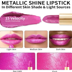 Best Metallic Shine Lipstick 15 Velocity Lippenstift|Veganer Lippenstifte