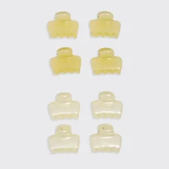 Sale Mini Jelly Cloud Clips 8pc Set Pearlized Cream & Butter Yellow Haarpflege-Routinen & Sets|Haarspangen & -Clips