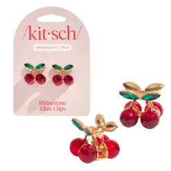 Online Mini Rhinestone Claw Clips 2pc Set Cherry Haarspangen & -Clips|Haarprobleem
