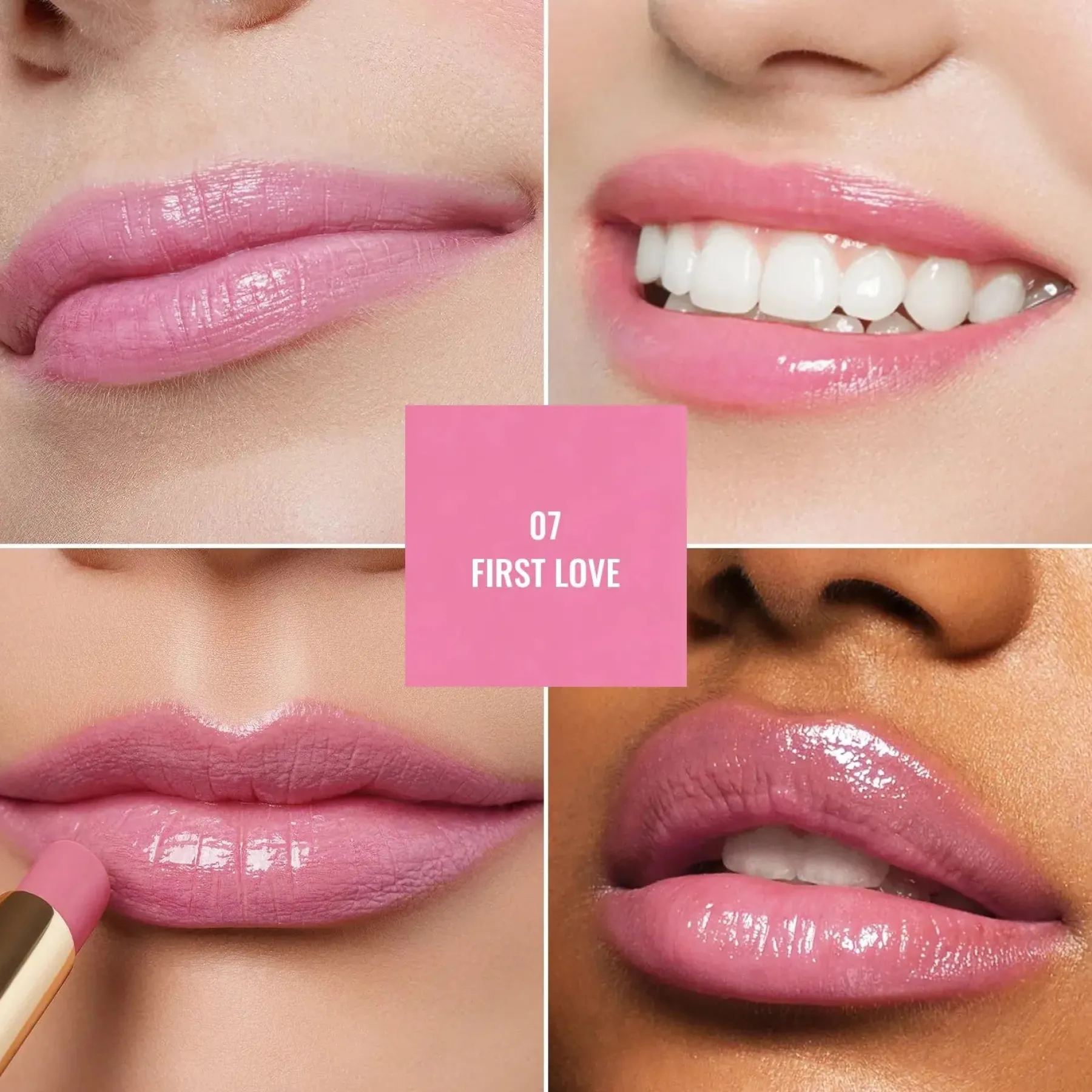 Online Moisture Shine Lipstick 07 First Love Lippenstift|Veganer Lippenstifte