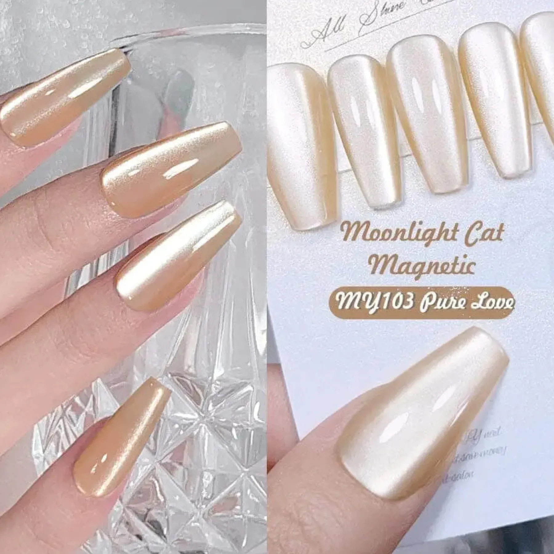 Clearance Moonlight Cat Magnetic Gel MY103 Veganer Nagellack|Cat Eye Gellack