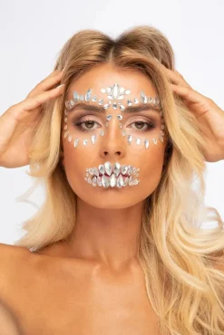 Clearance Moon Terror Halloween Face Jewels Sugar Skull Face Jewels