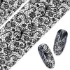 Clearance Nail Art Foil Paper Ornate Lace Black Nagelkunst