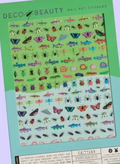 New Nail Art Stickers Critters Veganer Nagellack|Nagelkunst