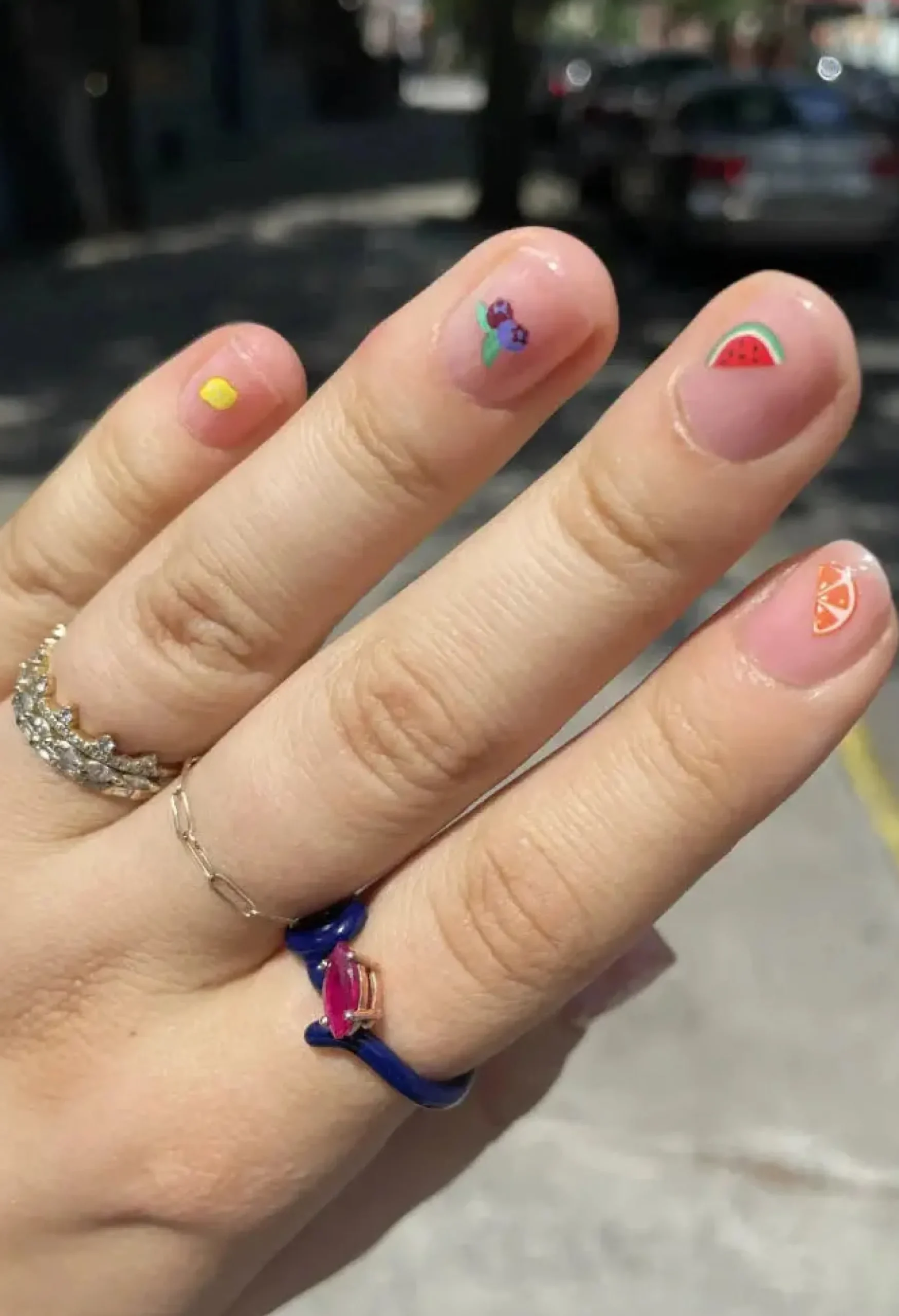 Sale Nail Art Stickers Fruit Salad Veganer Nagellack|Nagelkunst