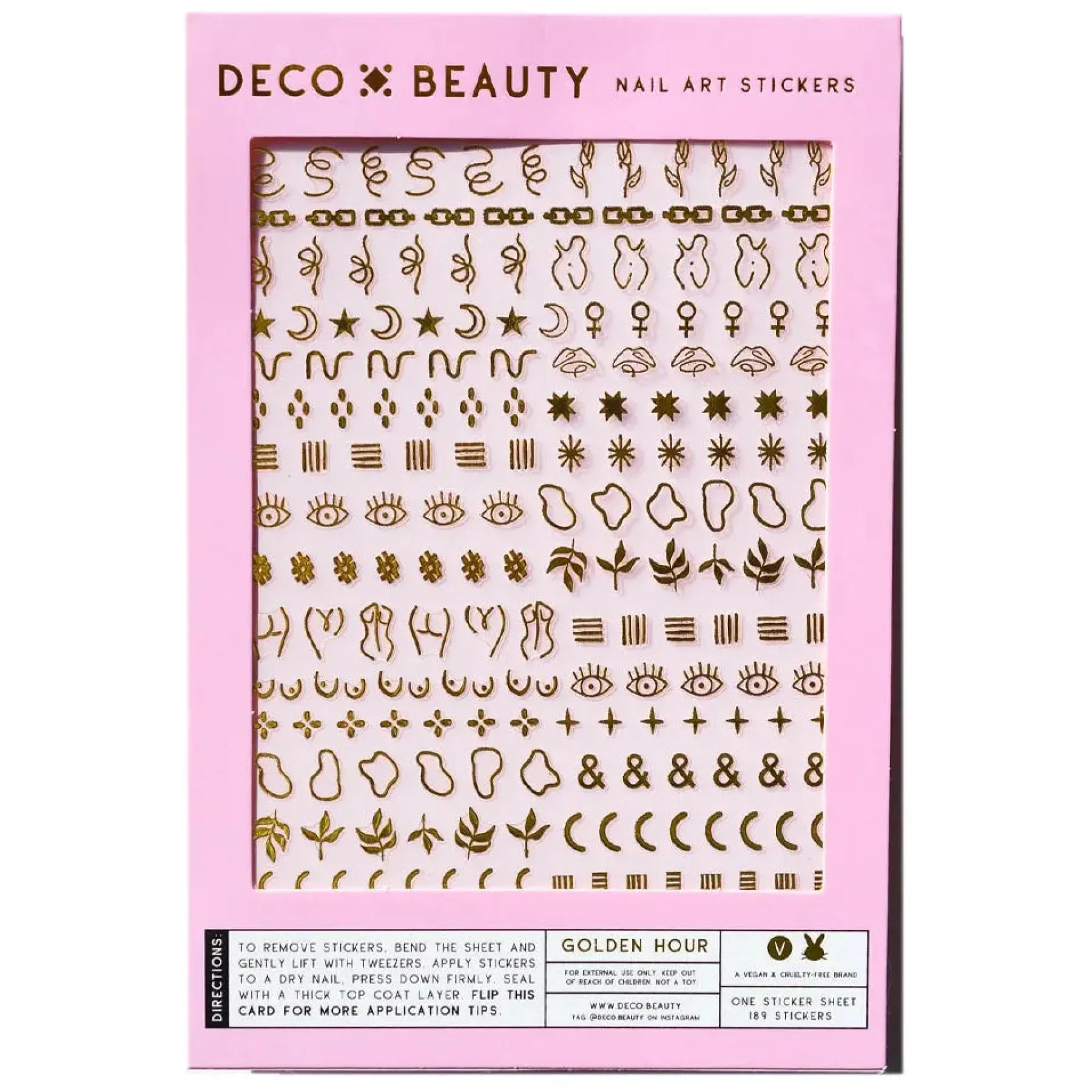 Discount Nail Art Stickers Golden Hour Veganer Nagellack|Nagelkunst