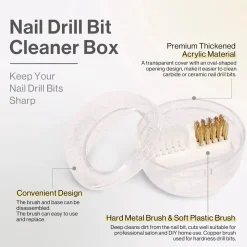 Best Nail Drill Bits Cleaner Box 1. Nagels Voorbereiden|1. Nagels Voorbereiden