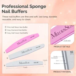 New Nail Files and Buffers Set 100/180 Grit 9Pcs 1. Nagels Voorbereiden|1. Nagels Voorbereiden