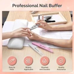 New Nail Files and Buffers Set 100/180 Grit 9Pcs 1. Nagels Voorbereiden|1. Nagels Voorbereiden