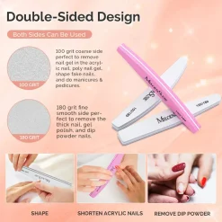 New Nail Files and Buffers Set 100/180 Grit 9Pcs 1. Nagels Voorbereiden|1. Nagels Voorbereiden
