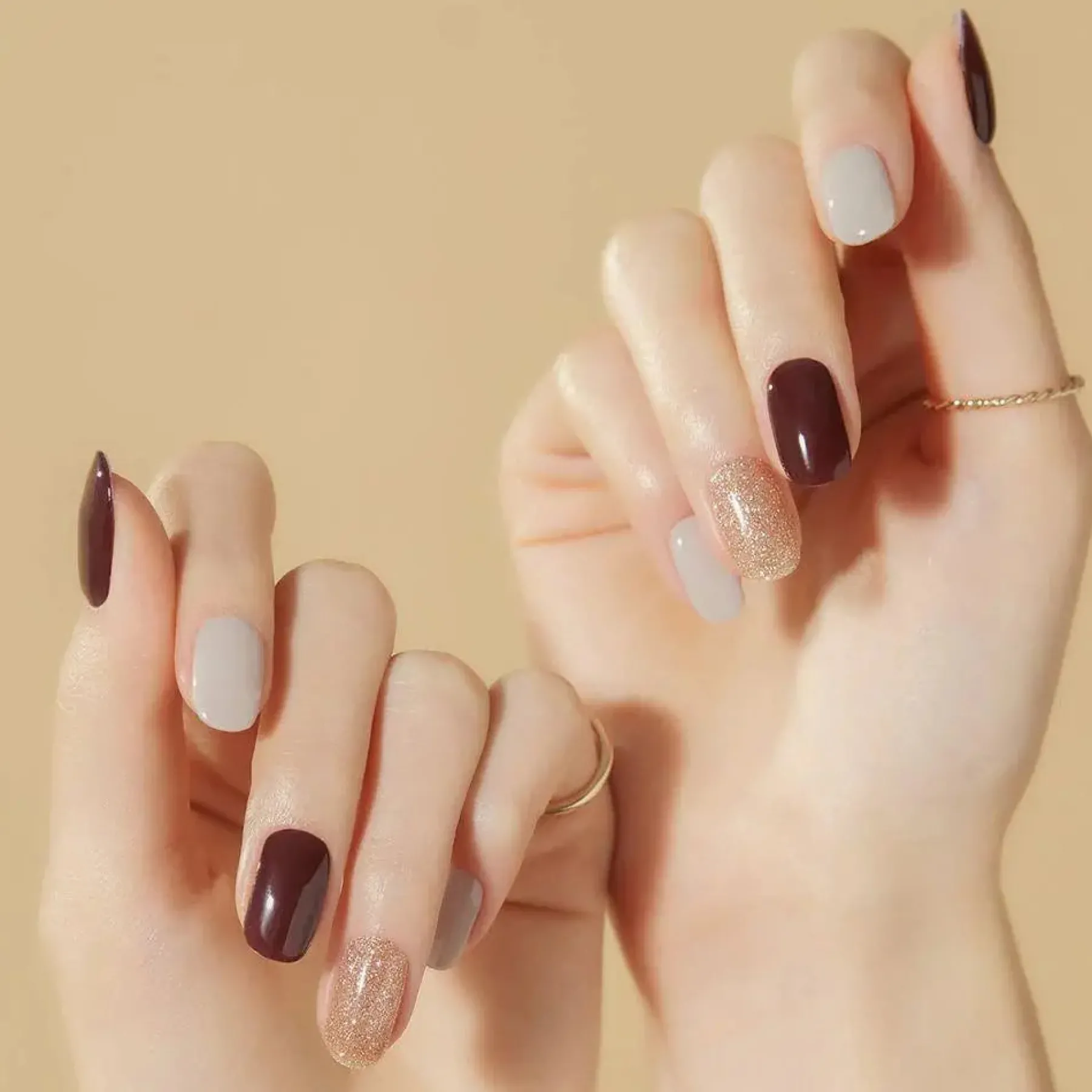 Clearance Nail Strips Sparkling Wine 3. Nail Wraps