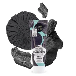 New Natural Certified Toothpaste Whitening Charcoal & Mint Vegan Pflege|Zahnpasta