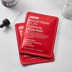 Outlet Natural Vitamin 21.5% Enhancing Sheet Mask Hauptzutat|Gesichtsmasken