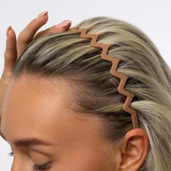 Sale Neutral Zig Zag Headbands Set Matte Stirnbänder