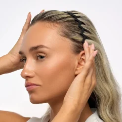 Sale Neutral Zig Zag Headbands Set Matte Stirnbänder