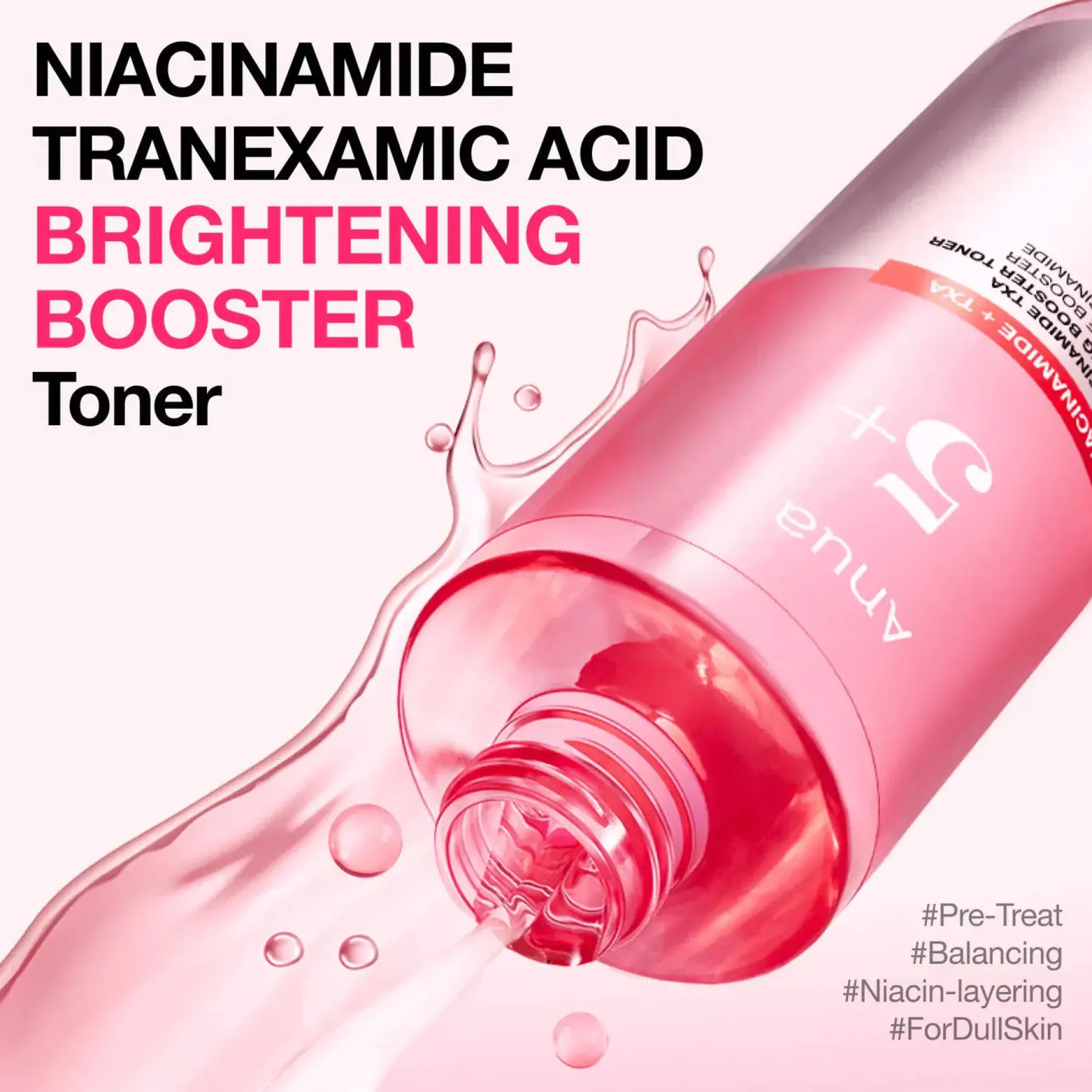 New Niacinamide TXA Brightening Booster Toner Hauptzutat|Vegan Pflege