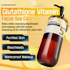 Sale No.5+ Glutathione Vitamin Facial Spa Cleanser Reinigungsmittel|Vegan Pflege