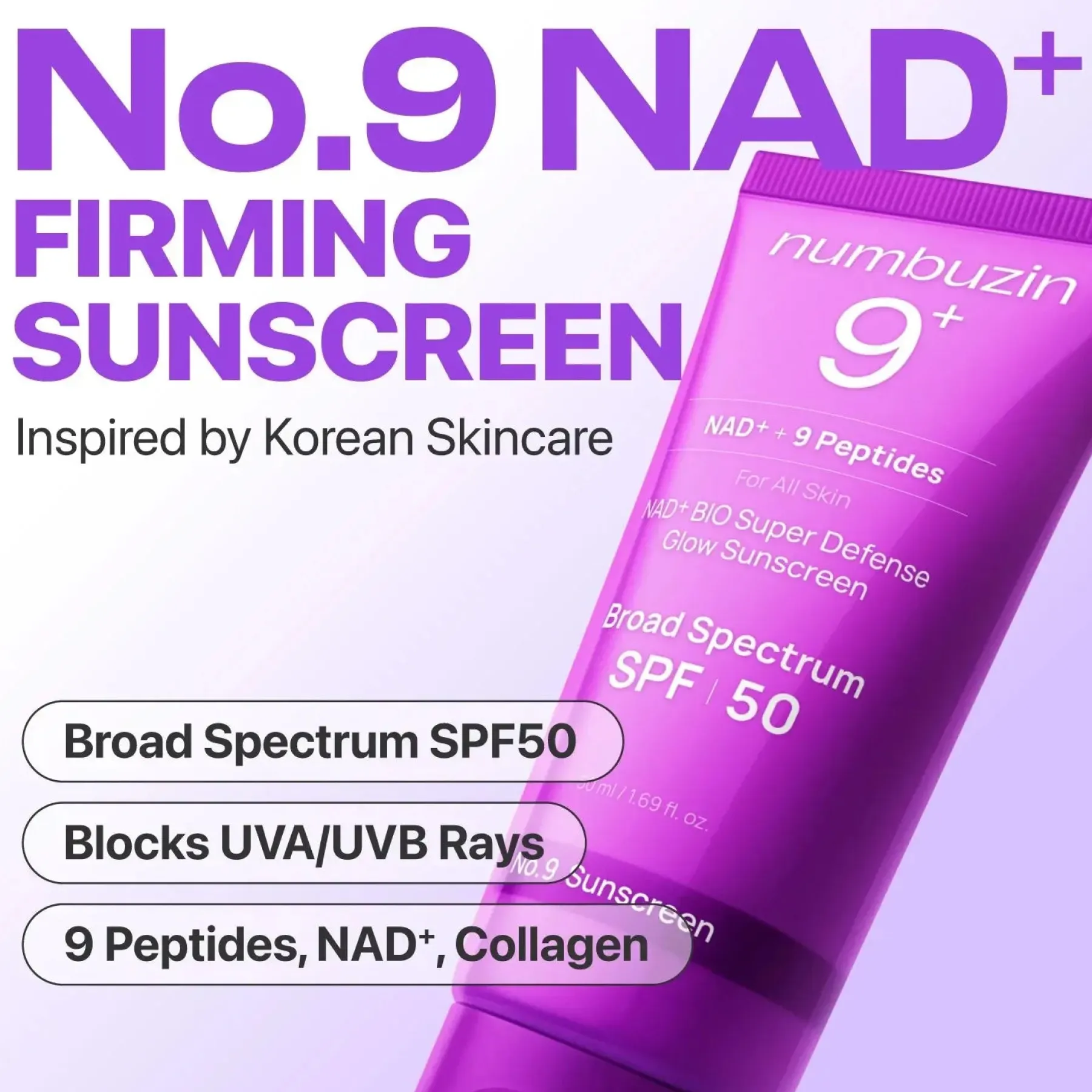 Online No.9 NAD+ 9 Peptides Dewy Sun Essence Essence|Hauptzutat