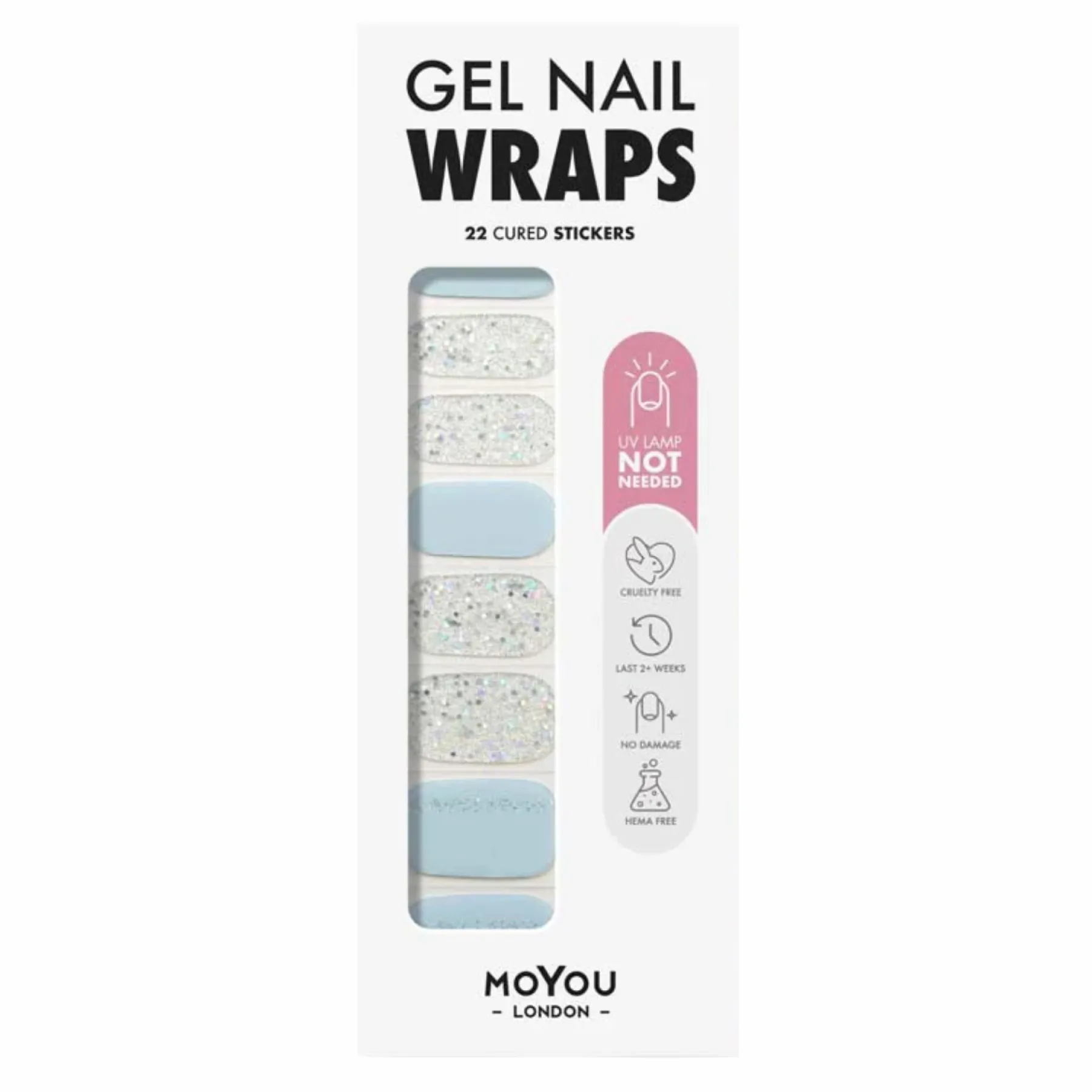 Discount Non-UV Gel Wraps Icy Luxe 3. Nail Wraps|Veganer Nagellack
