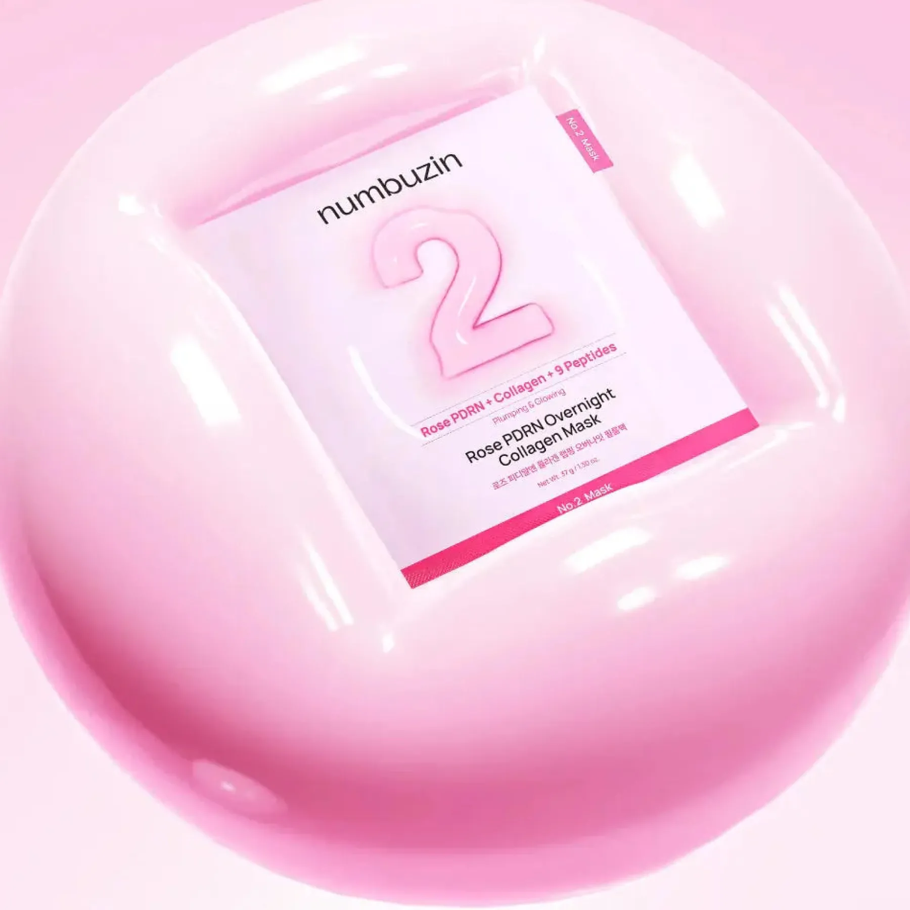New No.2 Rose PDRN Overnight Collagen Mask Hauptzutat|Gesichtsmasken