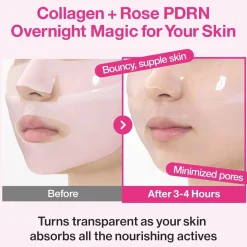 New No.2 Rose PDRN Overnight Collagen Mask Hauptzutat|Gesichtsmasken