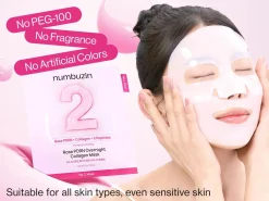 Hot No.2 Rose PDRN Overnight Collagen Mask 4-Pack Alle Korean Skincare|Gesichtsmasken
