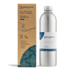 Clearance Oil Pulling Mouthwash English Peppermint Vegan Pflege|Oil Pulling