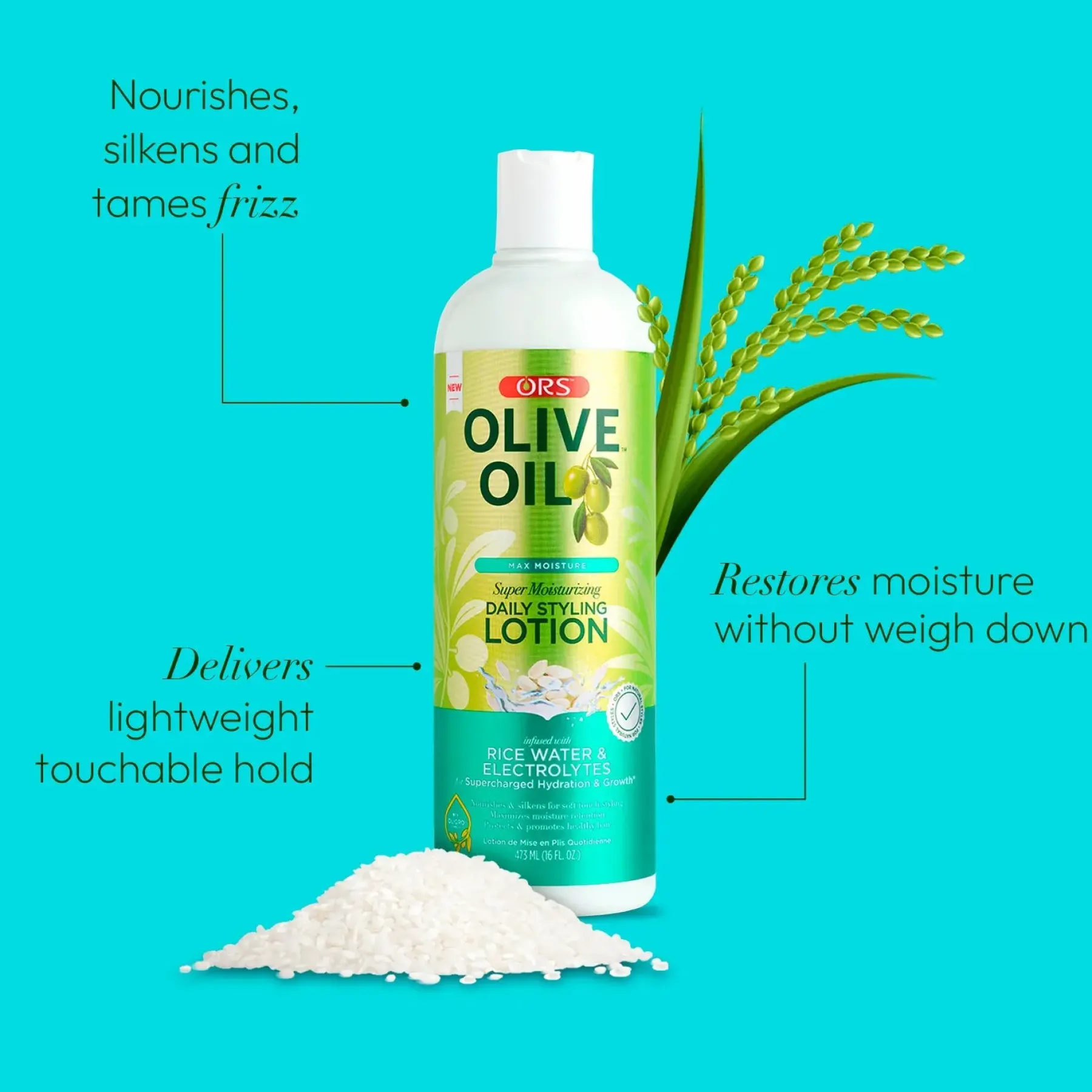 Olive Oil Max Moisture Rice Water Styling Lotion Stylingcreme|Haarprobleem