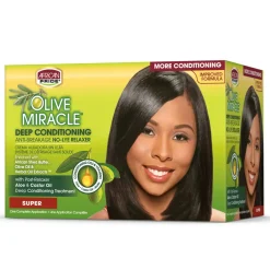 Hot Olive Relaxer Kit Super Haarprobleem