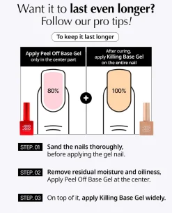 Sale One Kill Remover + Peel Off Base Set Korean Nails|Gel Nagellackentferner