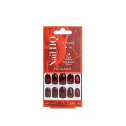 New Oval Cherry Kiss Cat Eye Nails Künstliche Nägel|Veganer Nagellack