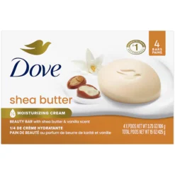 Discount Pampering Shea Butter & Vanilla Beauty Bar 4-Pack Scent Layering Vanilla|Soap Bars