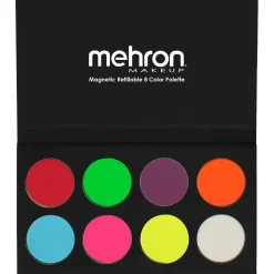 Hot Paradise FX 8 Color Magnetic Palette Neon UV Glow Schminke|Schminke
