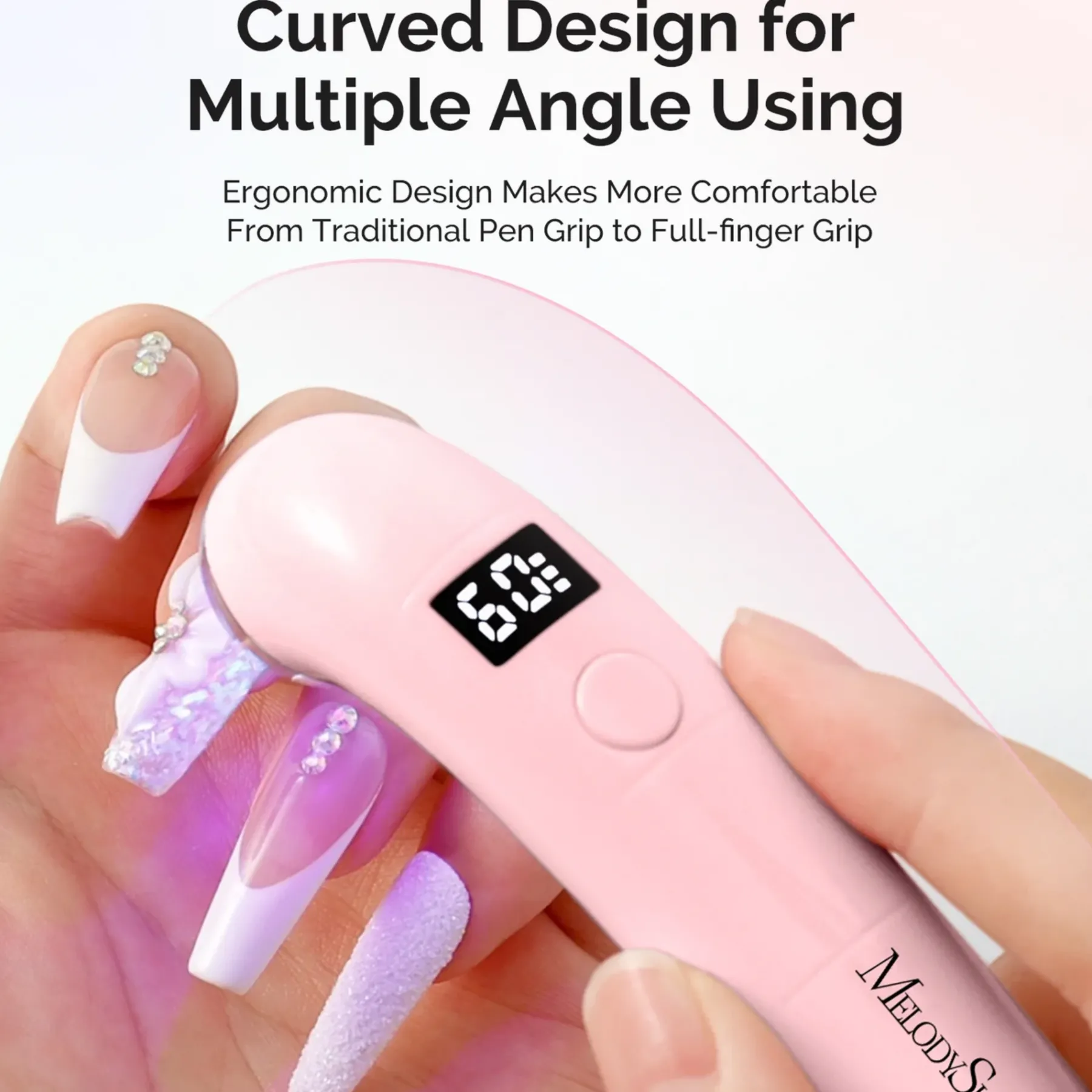 Hot P-ART01A Rechargeable LED/UV Nail Lamp Pink 5. Uv/Led Lampen|Uv Led Lampe