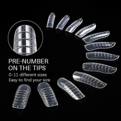 Clearance 120pcs Extension Gel Dual Forms Full Cover Künstliche Nägel