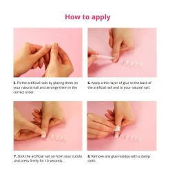 Best 24 pcs Press On Nails Dripping Gold Künstliche Nägel