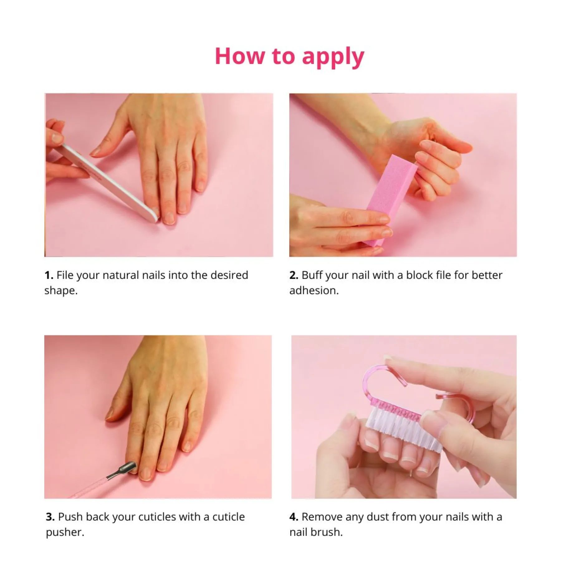 New 24 pcs Press On Nails Polka Dots Künstliche Nägel