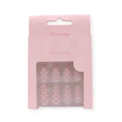New 24 pcs Press On Nails Polka Dots Künstliche Nägel