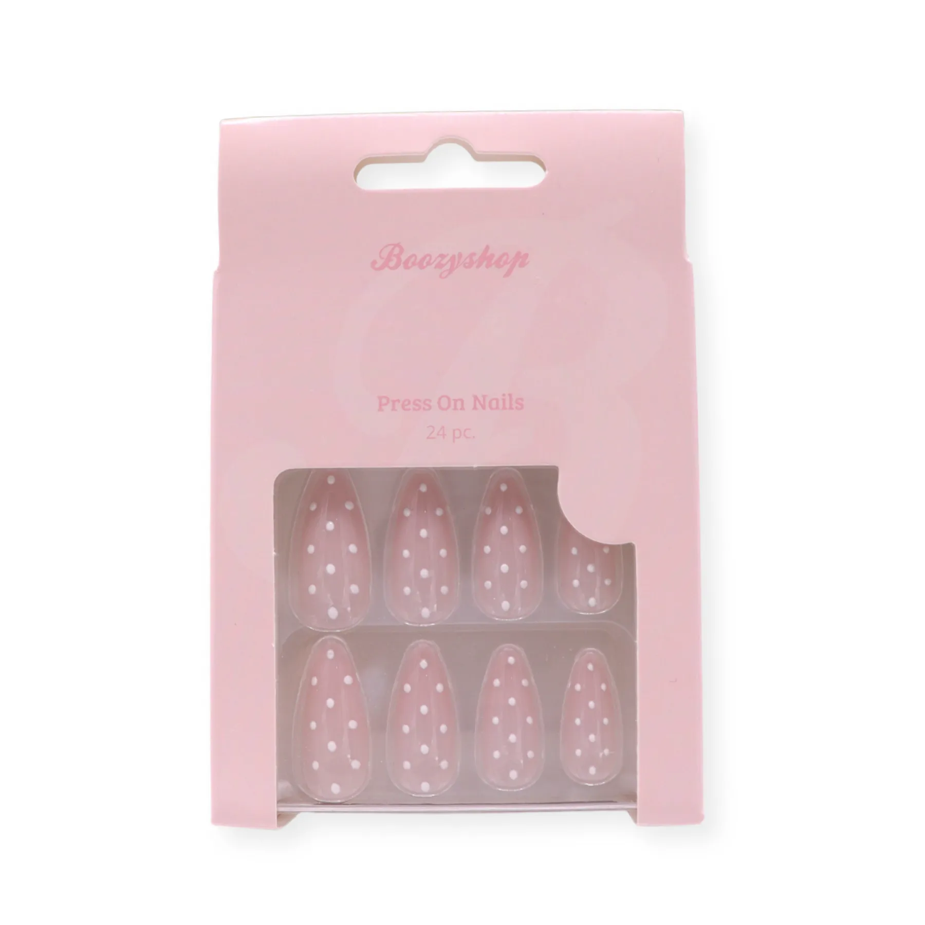 New 24 pcs Press On Nails Polka Dots Künstliche Nägel