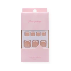 New 30 pcs Press On Toe Nails French Manicure Künstliche Nägel