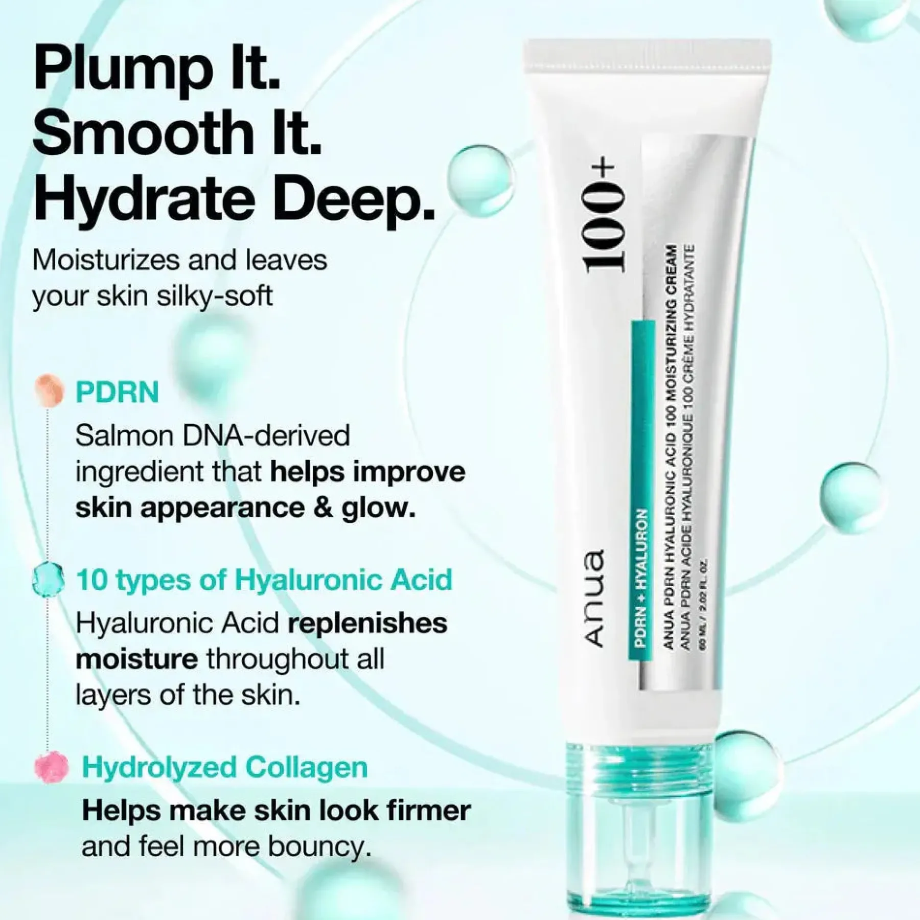 Online PDRN Hyaluronic Acid 100 Moisture Cream Feuchtigkeitscremes|Hauptzutat