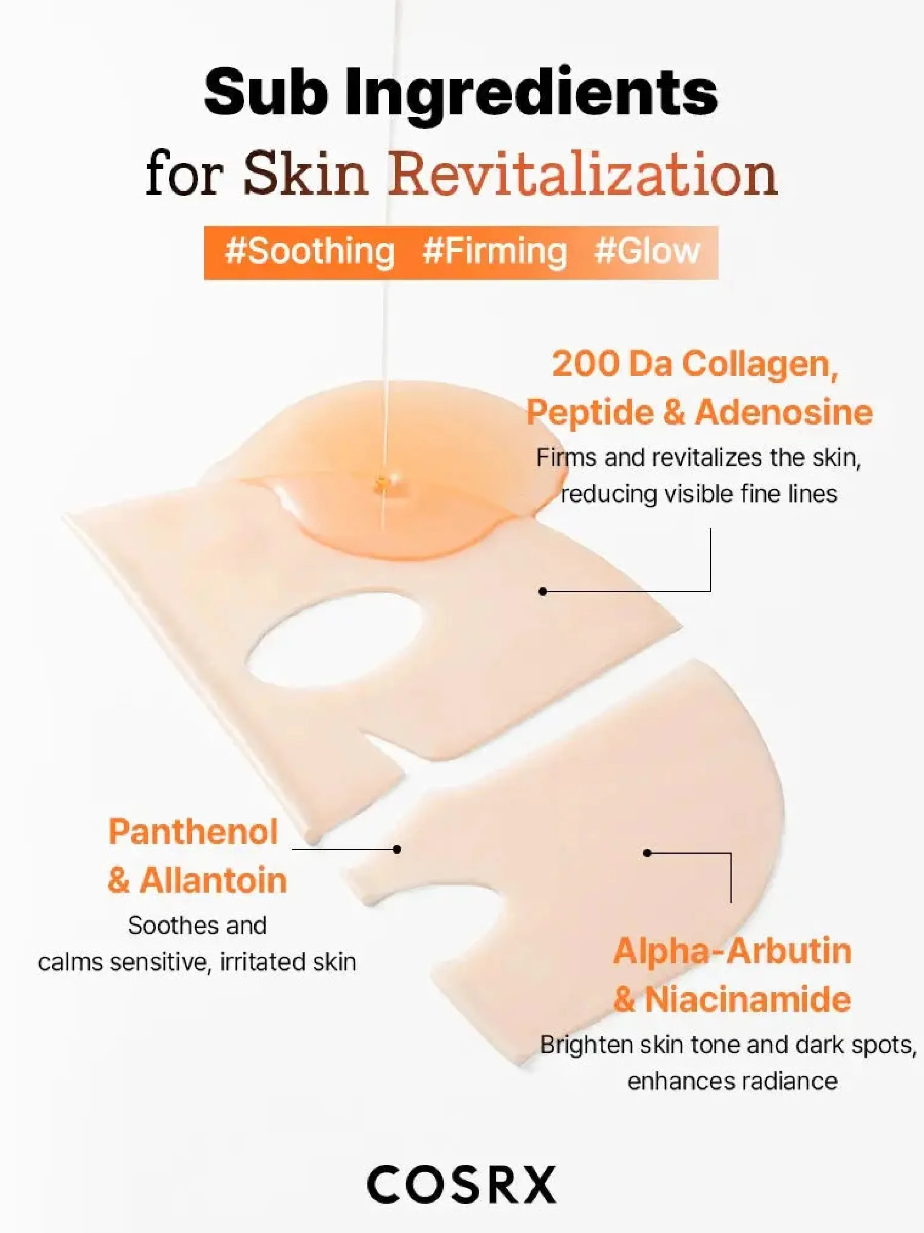 Outlet 5 PDRN Hyaluronic Acid Vital Hydrating Hydrogel Mask Hauptzutat|Vegan Pflege