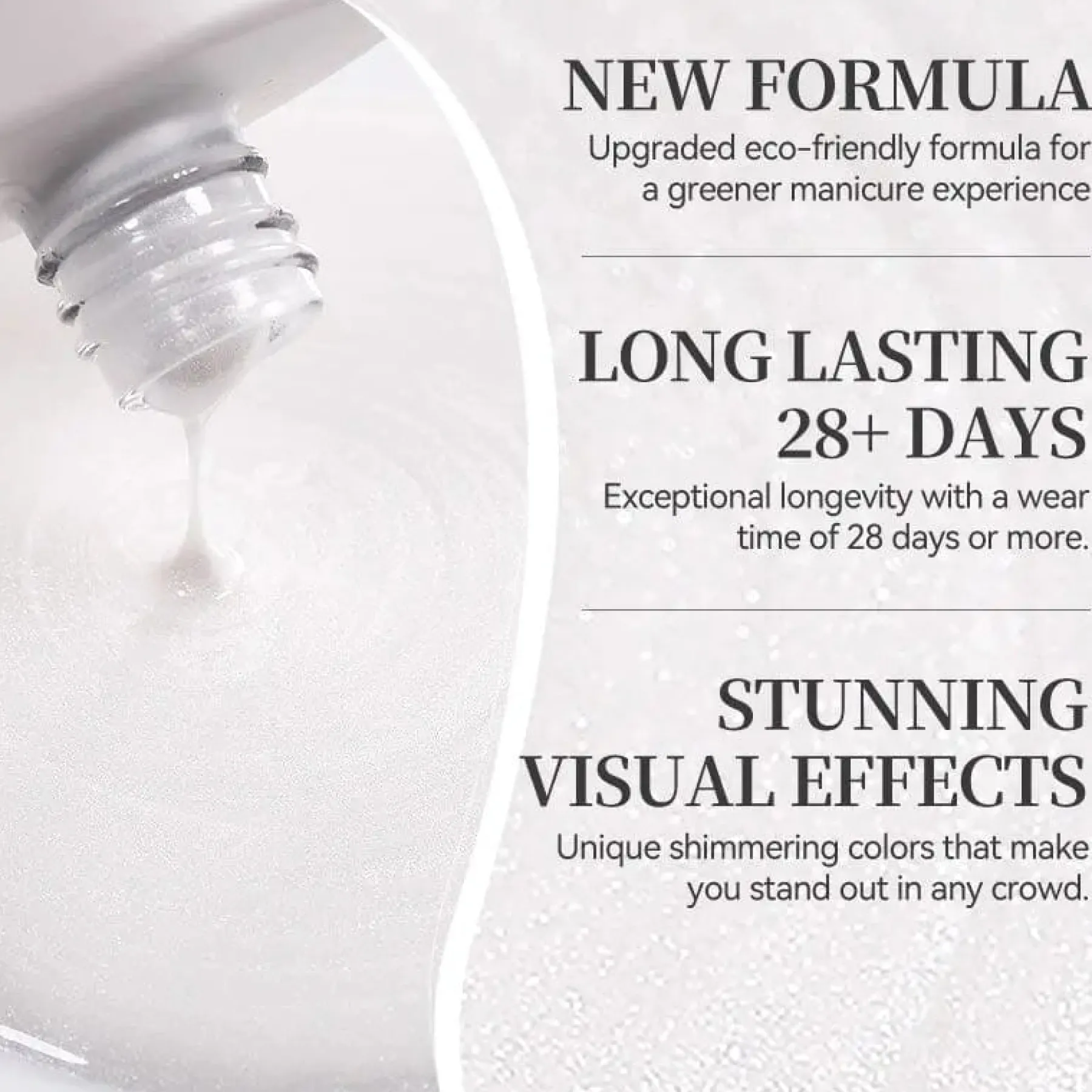 Clearance Pearl White Thread Gel Veganer Nagellack|5. Gellak