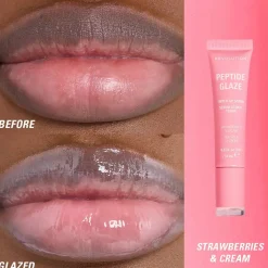 Online Peptide Glaze Tinted Lip Serum Strawberries & Cream Vegan Pflege
