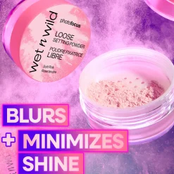 New Photo Focus Loose Setting Powder Soft Pink Make-Up Puder