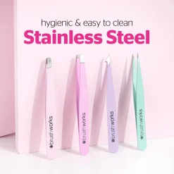 4 Piece Combination Tweezer Set Pastels Pinzetten